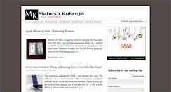 Desktop Screenshot of maheshkukreja.com